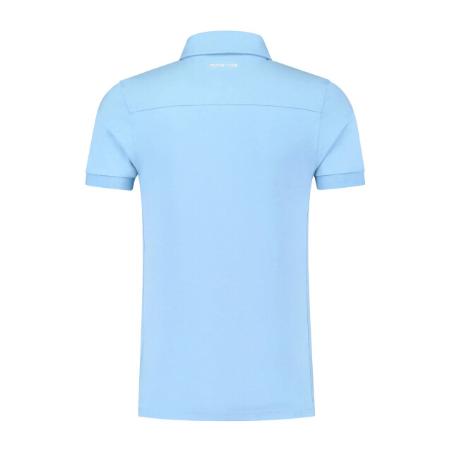 Morse code Alpha 1 jersey polo met korte mouwen 099705-001-M large