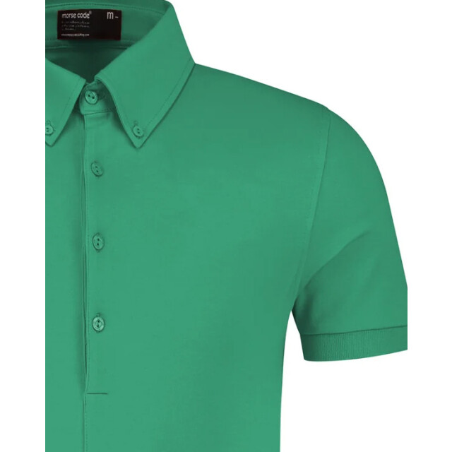 Morse code Alpha 1 jersey polo met korte mouwen 099702-001-M large