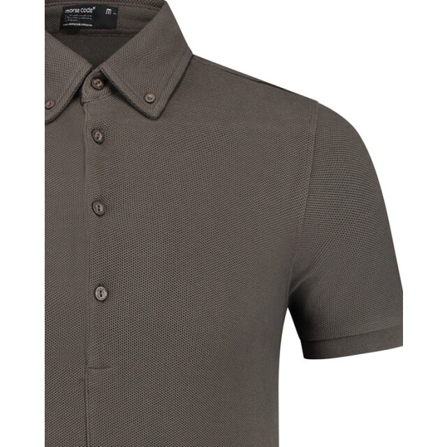 Morse code Alpha 1 pique polo met korte mouwen 099693-001-L large