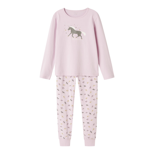 Name It Meisjes lange pyjama set nkfnightset paarden print 13241966 large