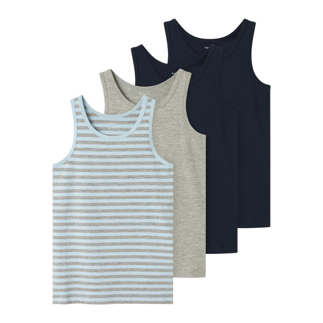 Name It Jongens hemd top nkftank gestreept/effen 4-pack multicolor 13243387 large