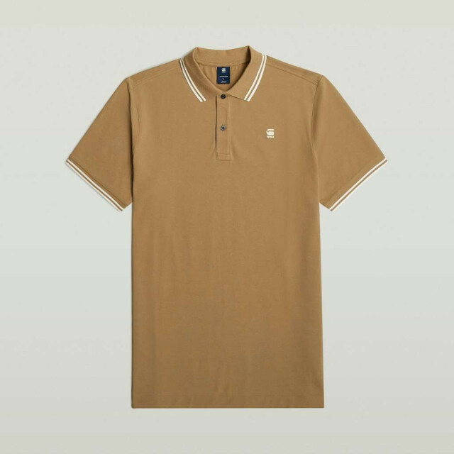 G-Star Dunda slim stripe polo s\s D17127-5864-B444 large