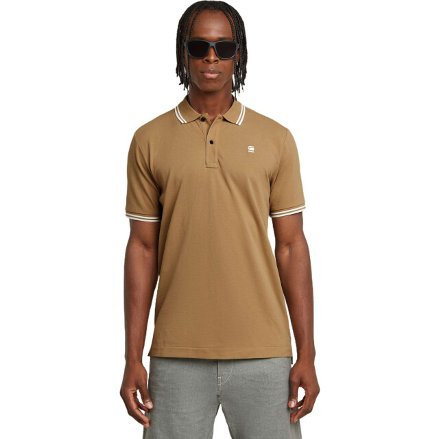 G-Star Dunda slim stripe polo s\s D17127-5864-B444 large