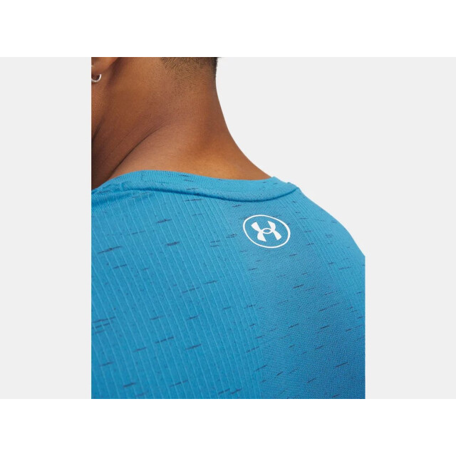 Under Armour vanish seamless ss-blu training t-shirt korte mouw heren - 069243_200-XXL large