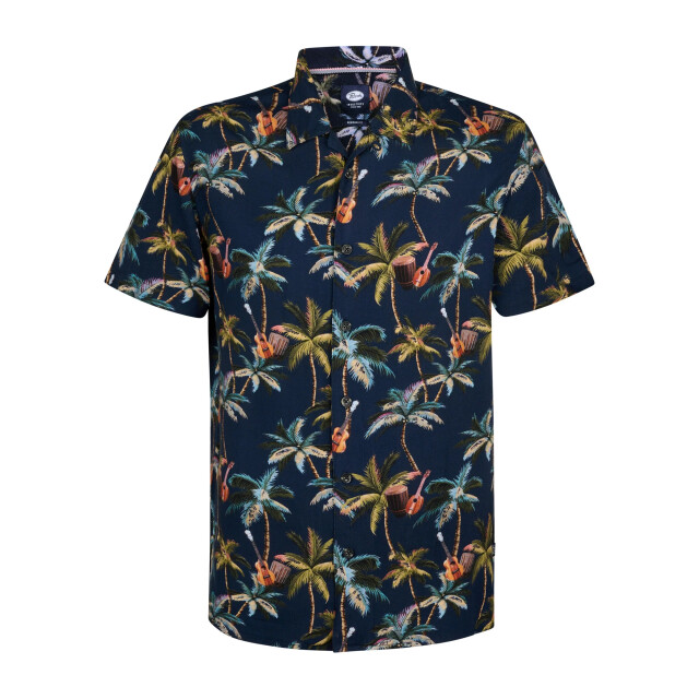 Petrol Industries Heren overhemd m-1050-sis441 5178 navy blue Petrol M 1050 SIS441 5178NavyBlue large