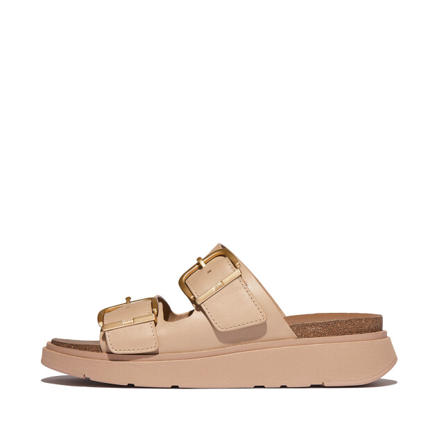 FitFlop Gen-ff buckle two-bar leather slides HE8 large