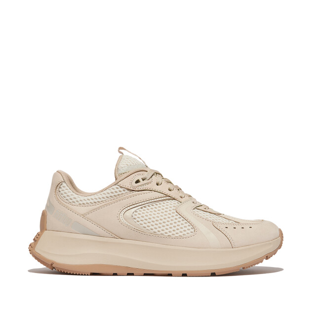 FitFlop F-mode flow suede/mesh/leather flatform sneakers IV7 large