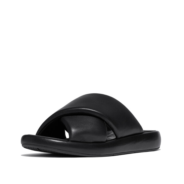 FitFlop Iqushion d-luxe padded leather cross slides JB5 large