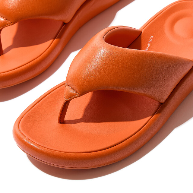 FitFlop Iqushion d-luxe padded leather toe-post sandals JB6 large