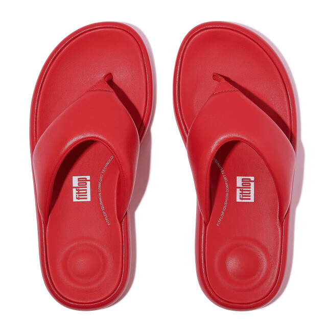 FitFlop Iqushion d-luxe padded leather toe-post sandals JB6 large