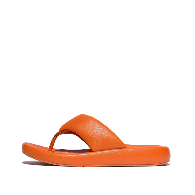 FitFlop Iqushion d-luxe padded leather toe-post sandals JB6 large
