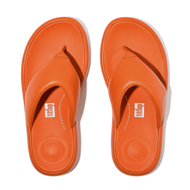 FitFlop Iqushion d-luxe padded leather toe-post sandals JB6 large