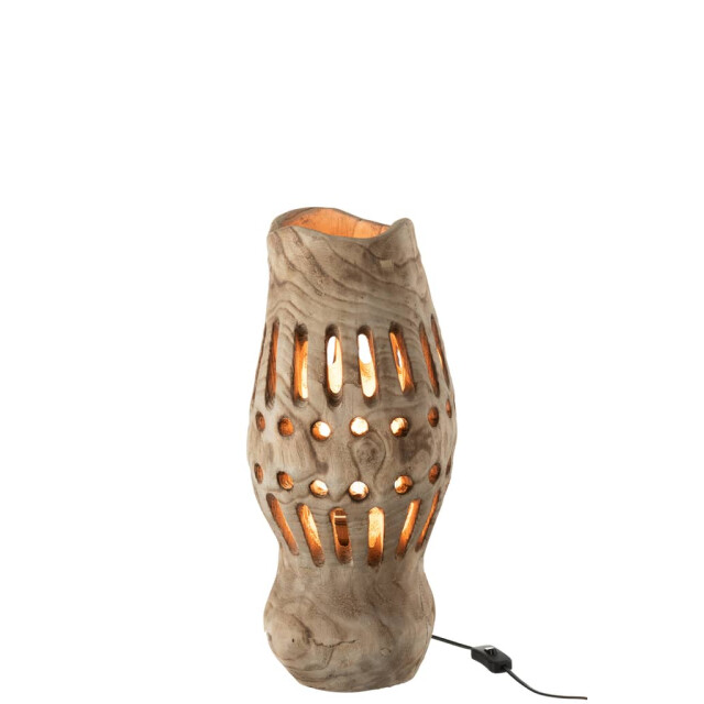 J-Line Lamp hout naturel valerie 20122 large