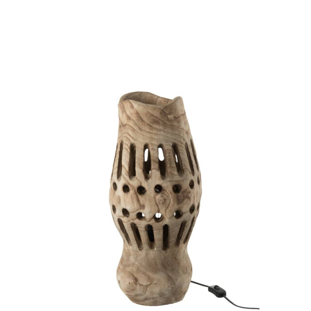 J-Line Lamp hout naturel valerie 20122 large