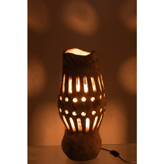 J-Line Lamp hout naturel valerie 20122 large