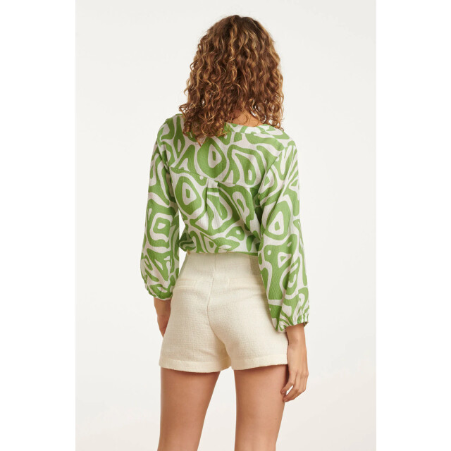 Smashed Lemon 25006 crinkle top met lichtte abstracte print | light 25006-500-000 large