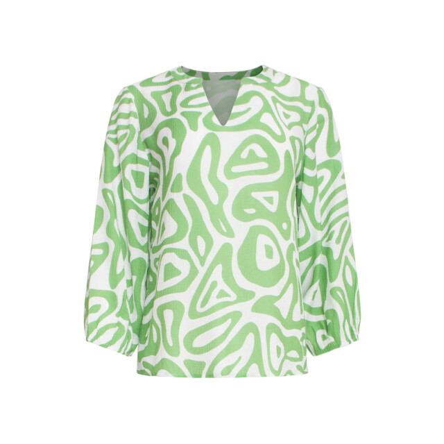 Smashed Lemon 25006 crinkle top met lichtte abstracte print | light 25006-500-000 large