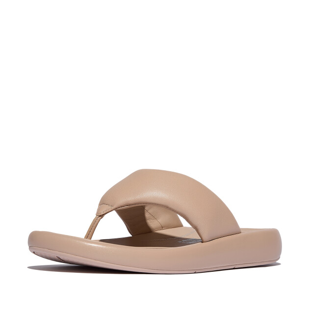 FitFlop Iqushion d-luxe padded leather toe-post sandals JB6 large