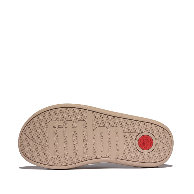 FitFlop Iqushion d-luxe padded leather toe-post sandals JB6 large