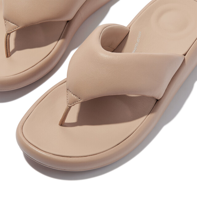 FitFlop Iqushion d-luxe padded leather toe-post sandals JB6 large