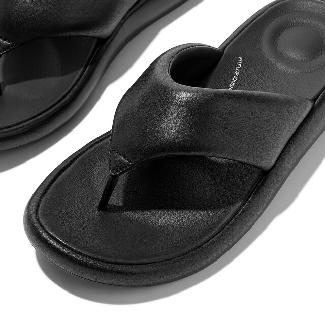 FitFlop Iqushion d-luxe padded leather toe-post sandals JB6 large