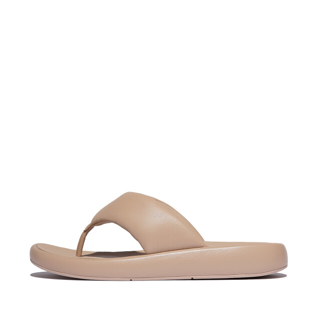 FitFlop Iqushion d-luxe padded leather toe-post sandals JB6 large