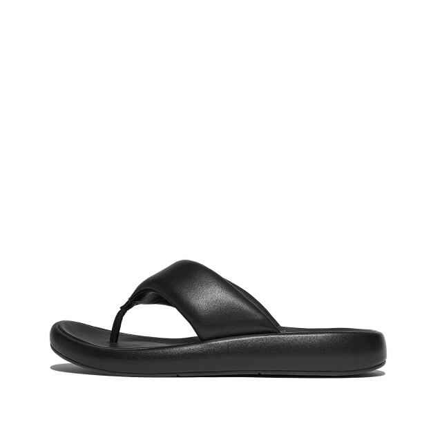 FitFlop Iqushion d-luxe padded leather toe-post sandals JB6 large