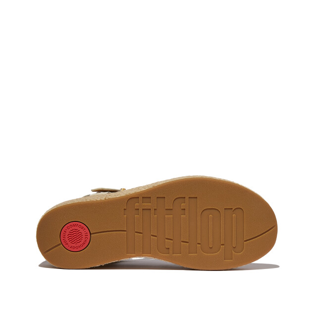 FitFlop Platfforms espadr. leather fisherman wedge sandals JF5 large
