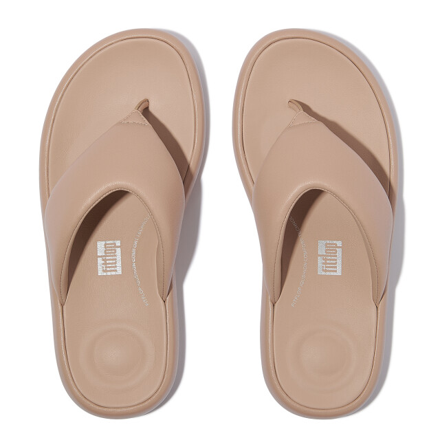 FitFlop Iqushion d-luxe padded leather toe-post sandals JB6 large