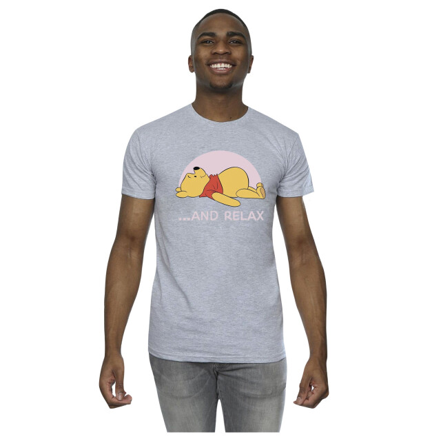 Li-cense Disney heren winnie the pooh relax t-shirt UTBI49031_sportsgrey large
