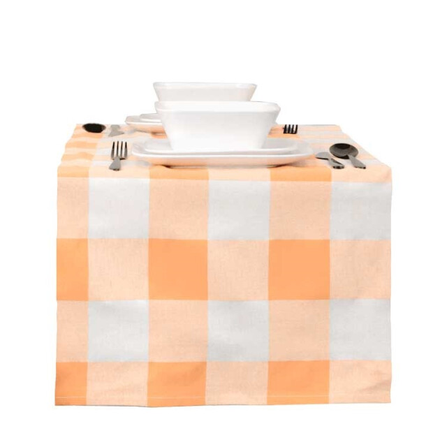 Unique Living tafelloper kristi apricot -45x150cm 2996614 large