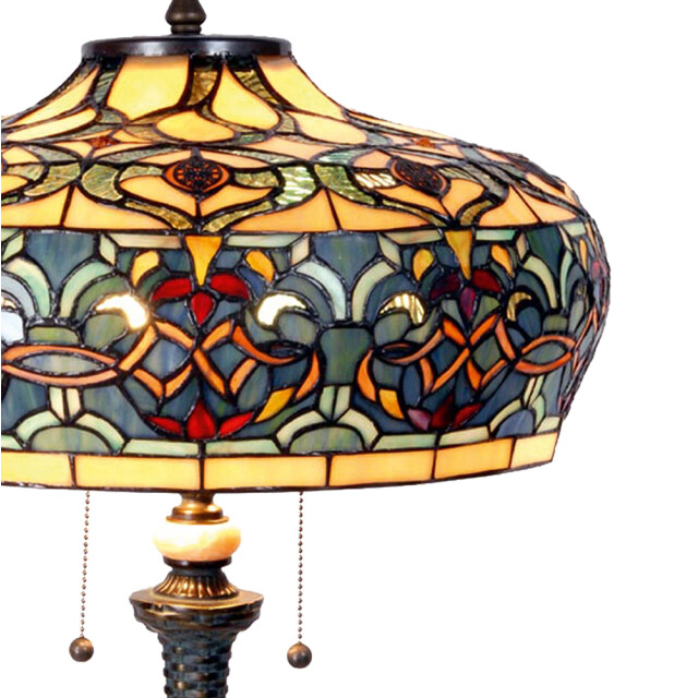 LumiLamp Tiffany tafellamp Ø 47x71 cm glas rechthoek tiffany bureaulamp 1088463 large