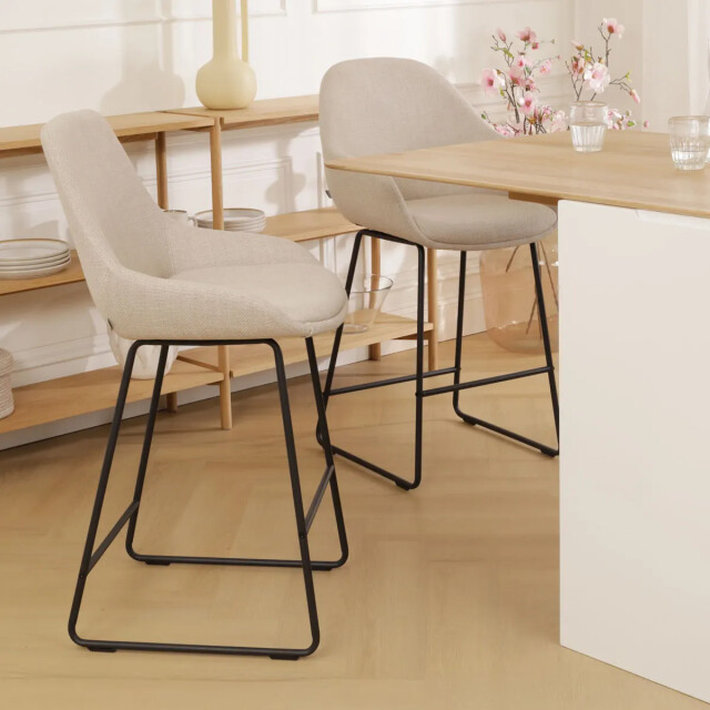 Nolon Nino-isa barkruk zwart onderstel 65 cm 2790850 large