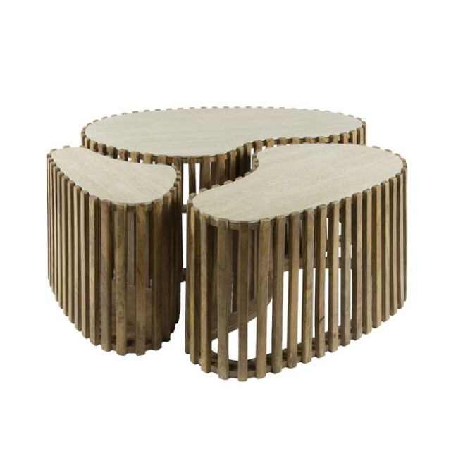 Hoyz salontafel set-3 niervorm nuovo travertin massief mango 3171144 large