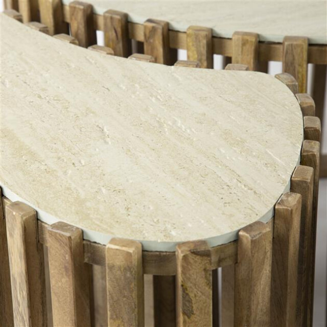 Hoyz salontafel set-3 niervorm nuovo travertin massief mango 3171144 large