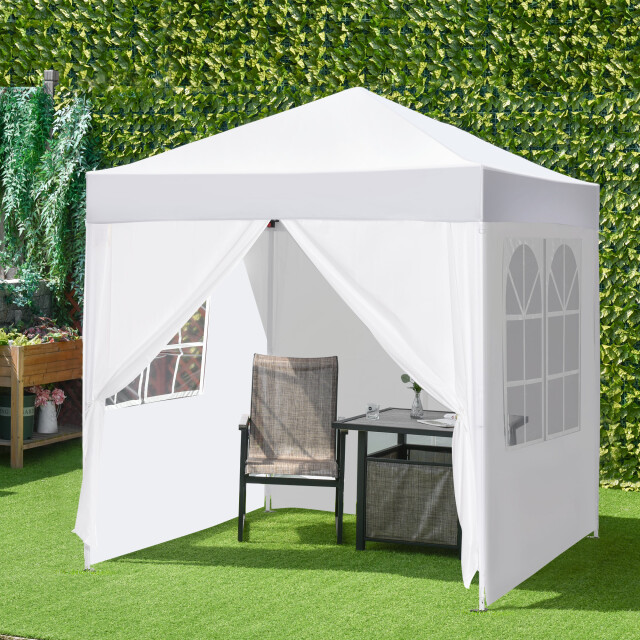 4goodz Outsunny partytent paviljoen 2x2 m met 4 zijwanden - 3173385 large