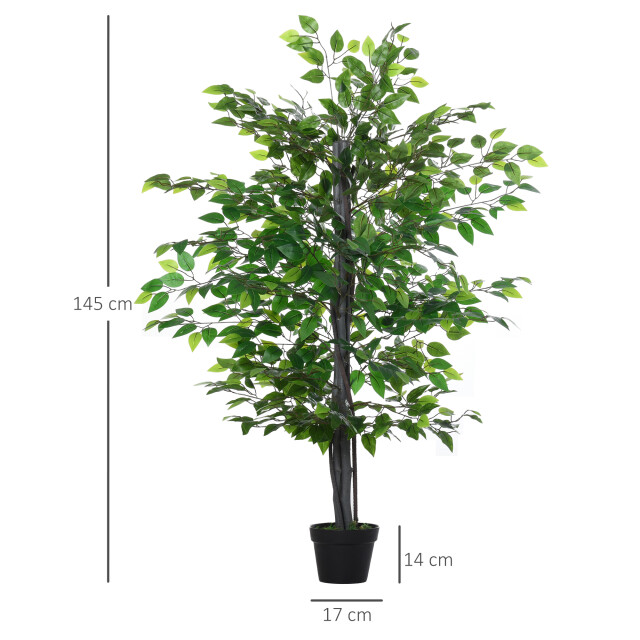 4goodz Kunstplant banyanboom ficus benghalensis 145cm 3173220 large