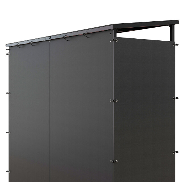 4goodz Outsunny haardhoutrek xl 185 cm met waterdichte hoes, houtopslag tot 3173219 large