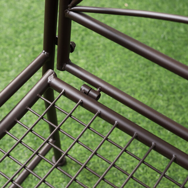 4goodz Tuinbank 2-zitter metaal met rugleuning antieke look 114 cm - 3173382 large