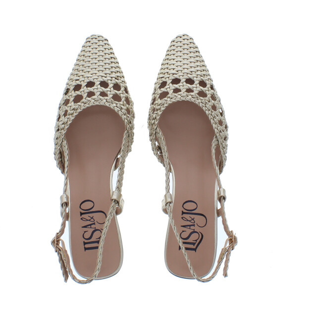 Lisa&jo Waqi-1 vlecht slingback | dames | maat: | imitatieleer 110043 large