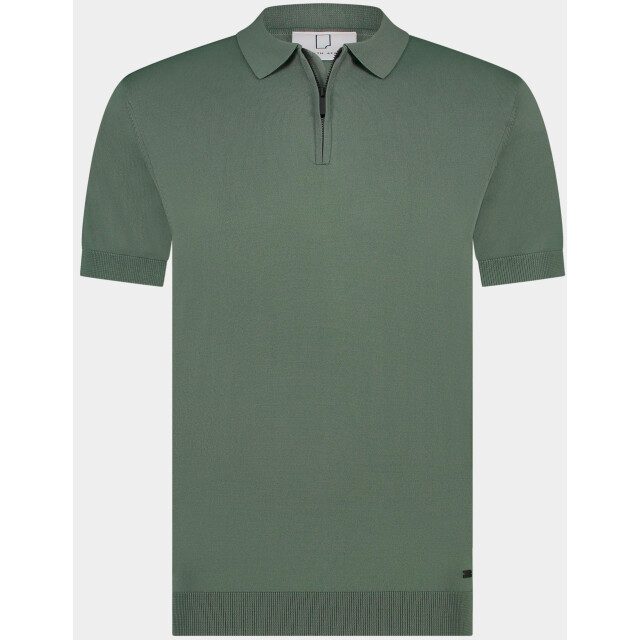 Born with Appetite Polo korte mouw dan knitted polo 25108da31/942 steel 186878 large