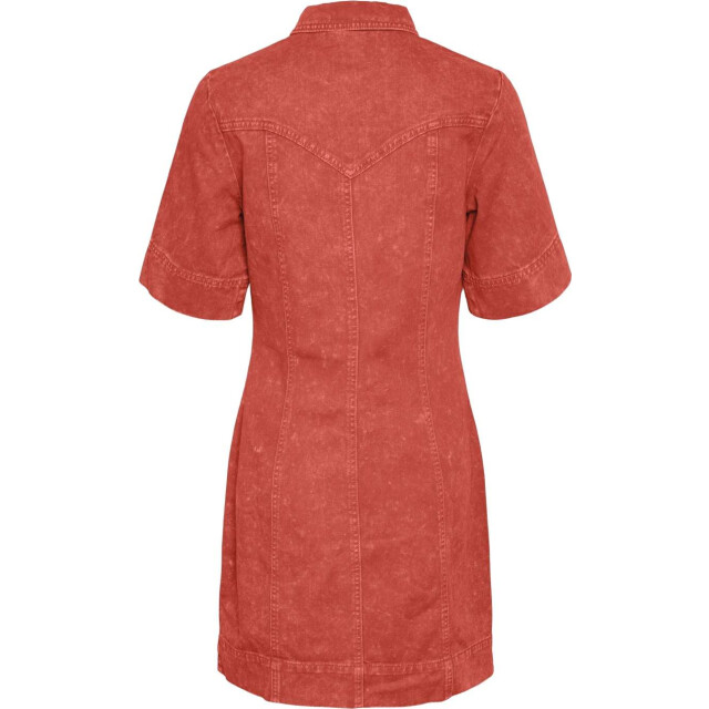 Y.A.S Yasvioletta 2/4 denim dress s. cherry tomato 26034277-213792 large