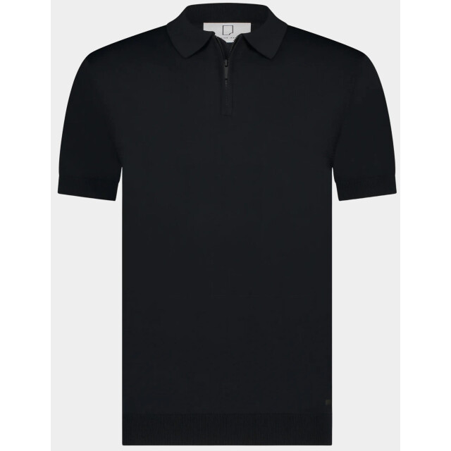 Born with Appetite Polo korte mouw dan knitted polo 25108da31/290 navy 186876 large