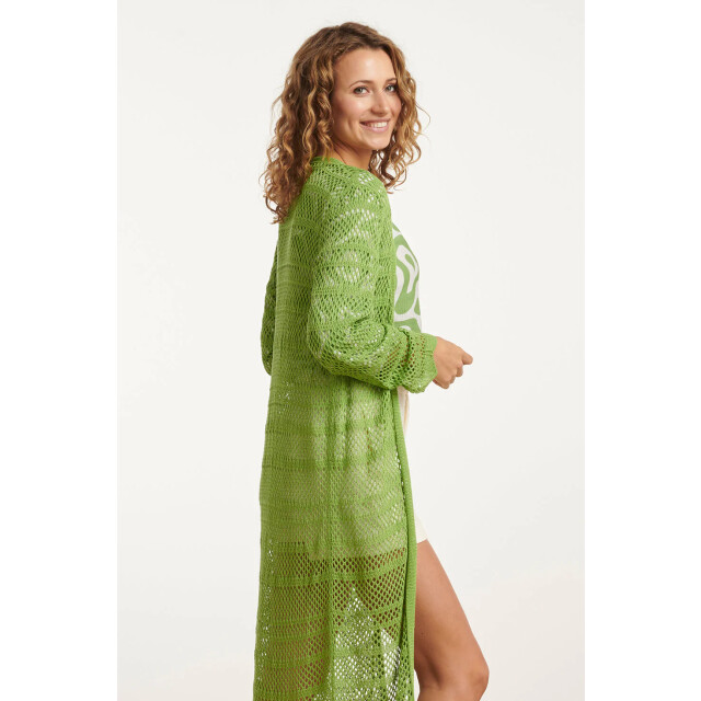 Smashed Lemon 25094 licht maxi cardigan | 25094-500-XXL large