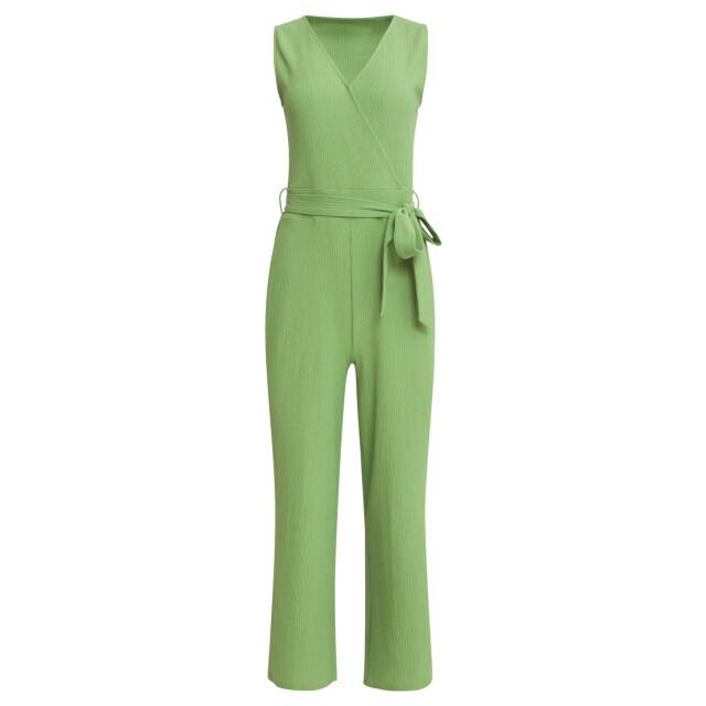 Smashed Lemon 25119 licht stretch crinkle jumpsuit | 25119-500-XL large