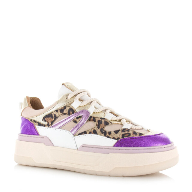 DWRS Label Dwrs walton leopard sneakers sand lage sneakers dames B11387-01 8361 large