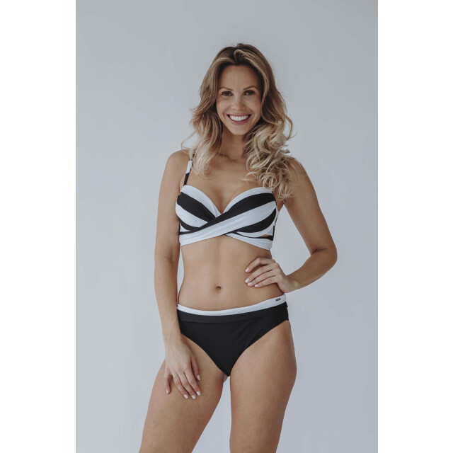 Bomain ladies wire bikini oslo bikini met cup dames zwart-wit 068389_991-42C-D large