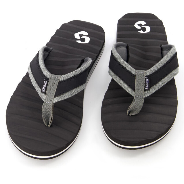 Sinner dax strandslipper heren black/black/white 068005_999-45 large