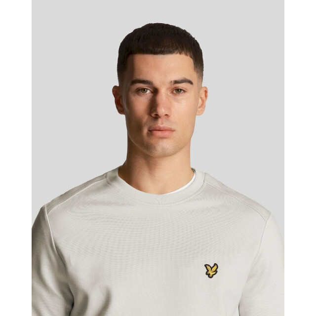 Lyle and Scott crew neck fly fleece sweater heren parel/ 069643_910-XL large