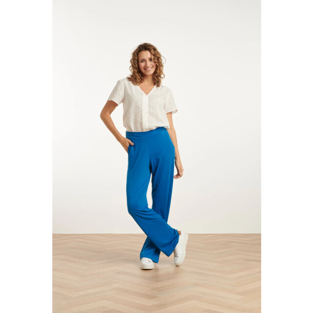Smashed Lemon 25174 cobalt stretch broek | 25174-650-L large